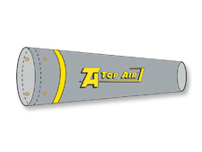 Top Air® Gray/Yellow Windsock