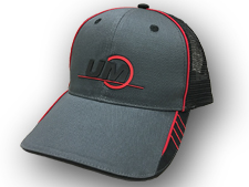 UM Charcoal Mesh Hat with Red Accents