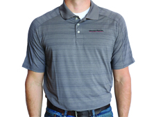 Unverferth Lands' End Active Polo - Gray
