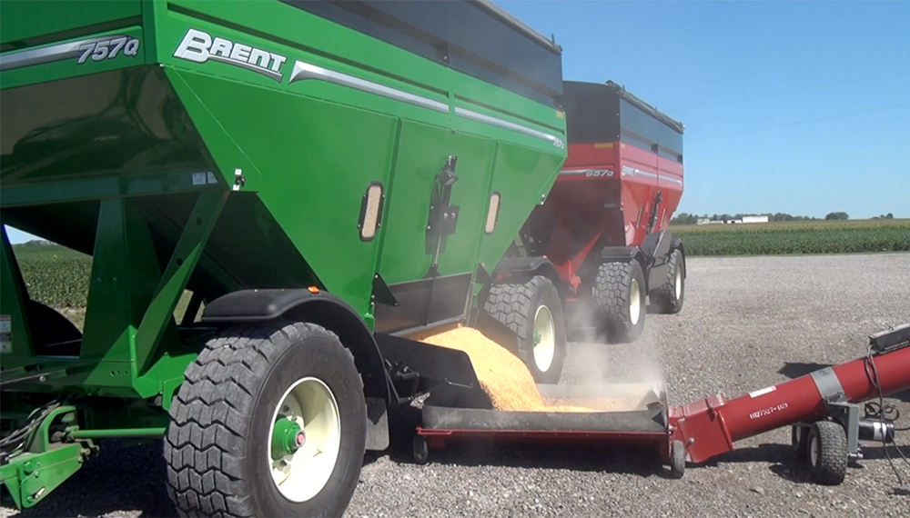 57-Series Grain Train Wagons Walk Around