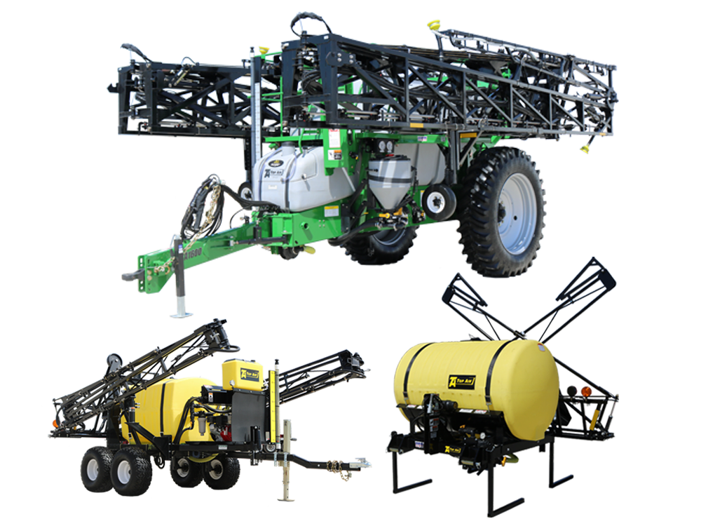 Top Air Farm Equipment Premier T-Tank, 3-Point and ATV Sprayers, Farm Trade Show, Agriculture Trade Show